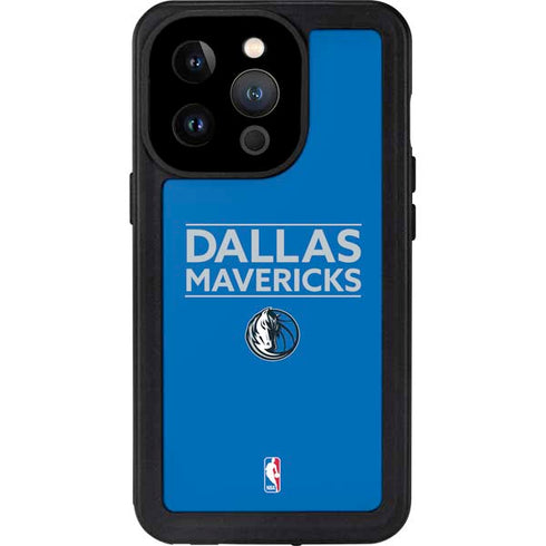 NBA Dallas Mavericks Standard - Light Blue iPhone 15 Pro Waterproof Case